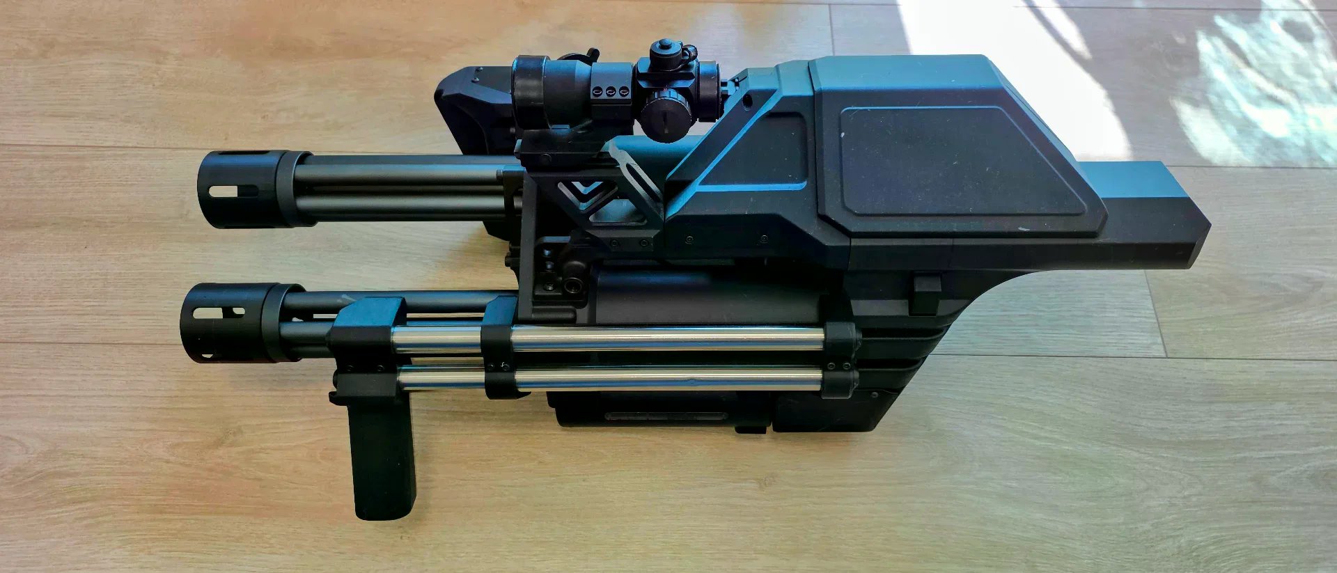 Wellpro+亞龍工作室 WE46-Duo Bullpup 生存遊戲 輕機槍 展示照
